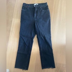 Abercrombie & Fitch Ankle Straight Ultra High Rise Jeans - Size: 26 (2R)
